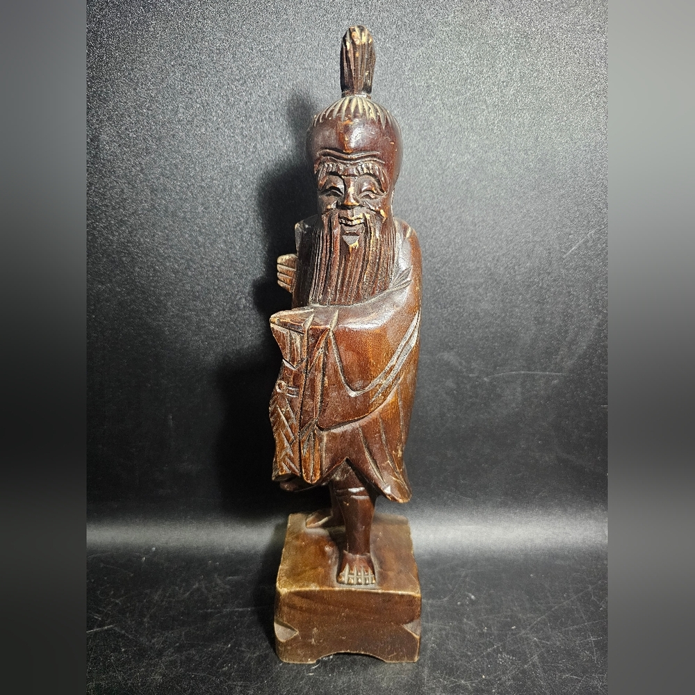 Unique‎ Vintage Brown Wooden Figurine